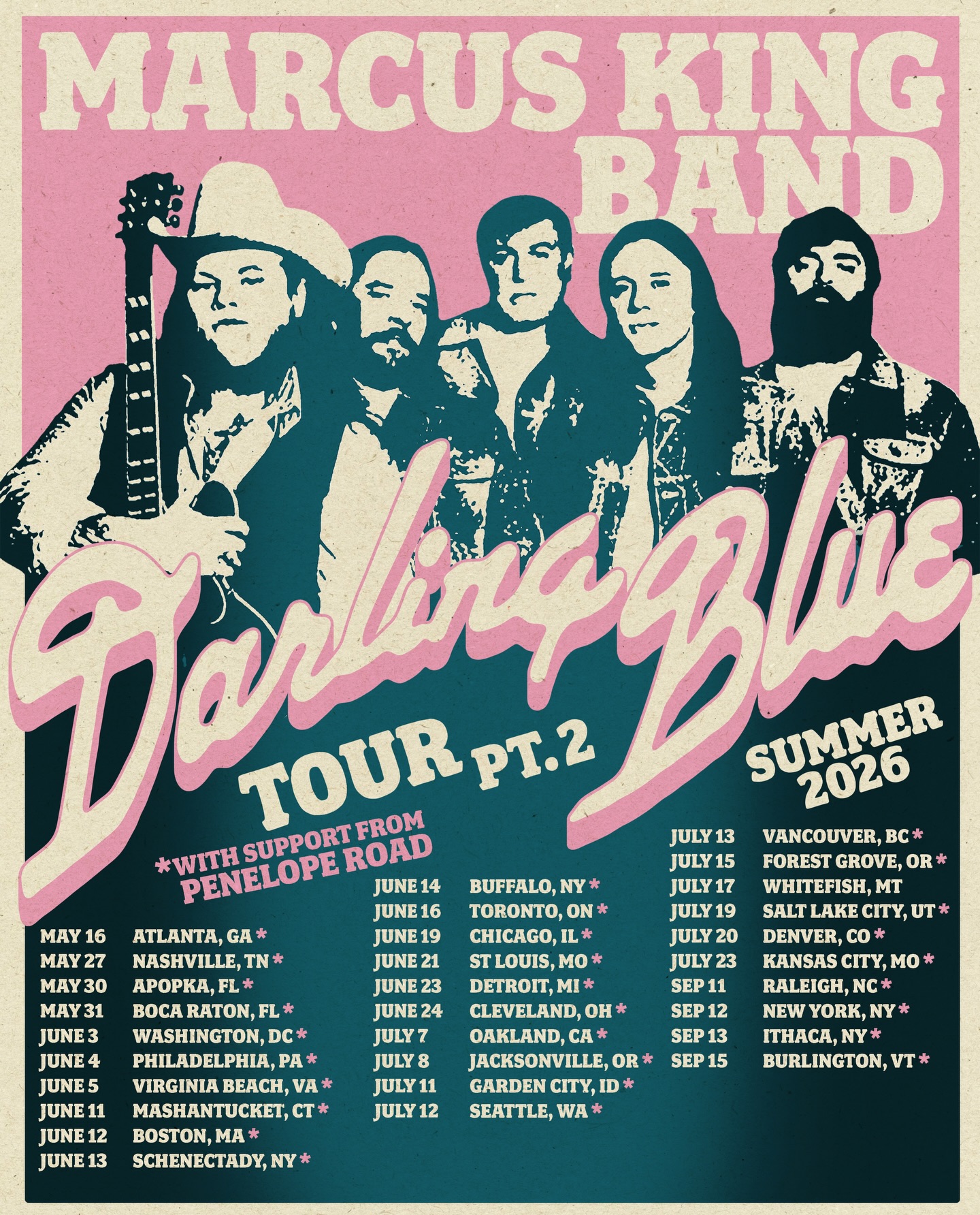 Penelope Road The Chance Encounter Tour Poster 2026